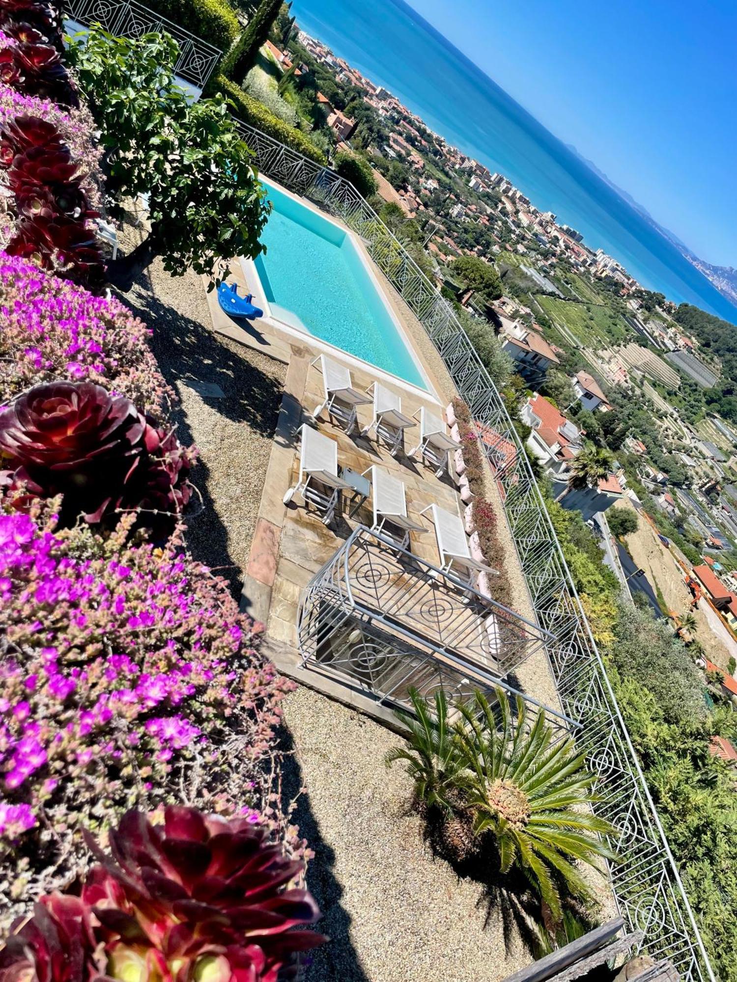 Villa Gaia - Luxury Villa, Pool & Wellness Rooms Bordighera Exterior photo